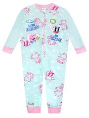 Character Blue/Pink Little Friends Big Hearts Peppa Pig Onesie - Image 1 of 3