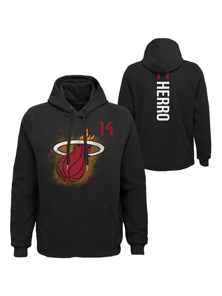 Fanatics Miami Heat Name & Number 100% Cotton Black Hoodie - Tyler Herro - Image 1 of 3 Fanatics Miami Heat Name & Number 100% Cotton Black Hoodie - Tyler Herro - Image 1 of 3