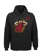 Fanatics Miami Heat Name & Number 100% Cotton Black Hoodie - Tyler Herro - Image 2 of 3