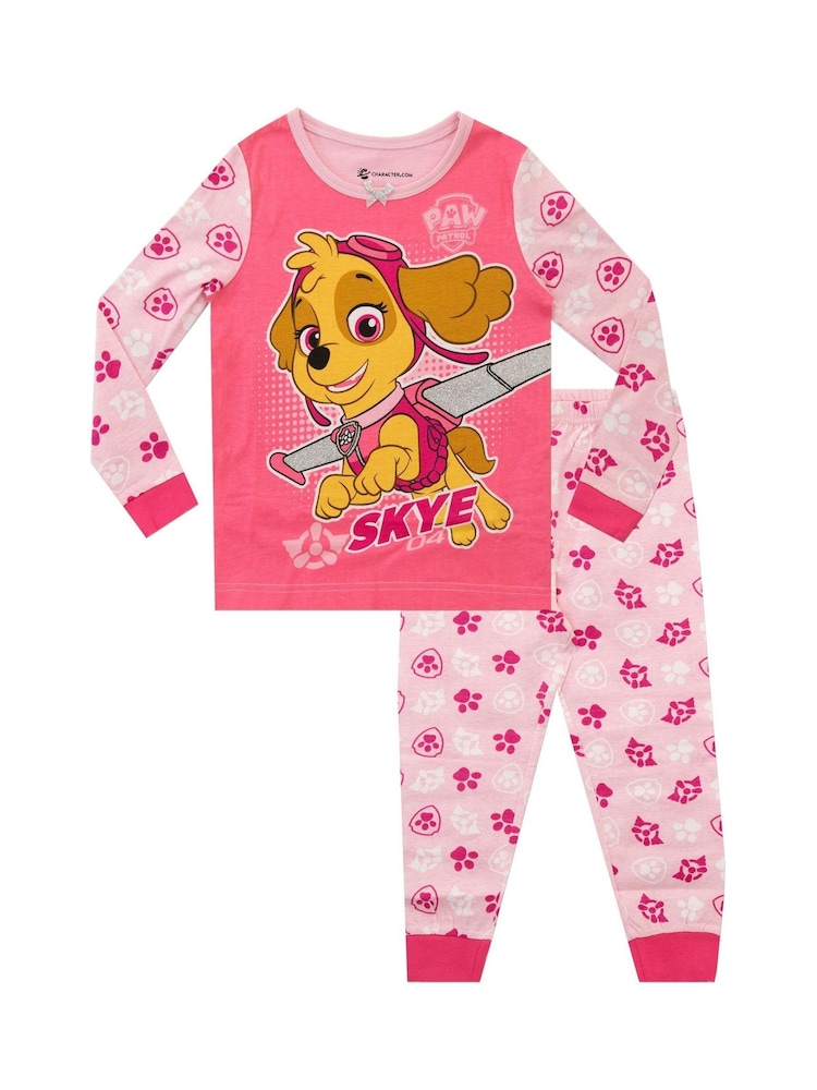 Character Pink Girls Skye Paw Patrol Pyjamas - Image 1 of 6