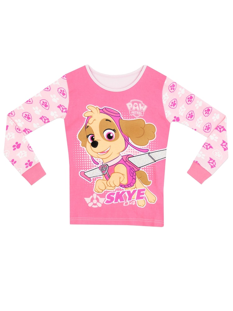 Character Pink Girls Skye Paw Patrol Pyjamas - Image 2 of 6