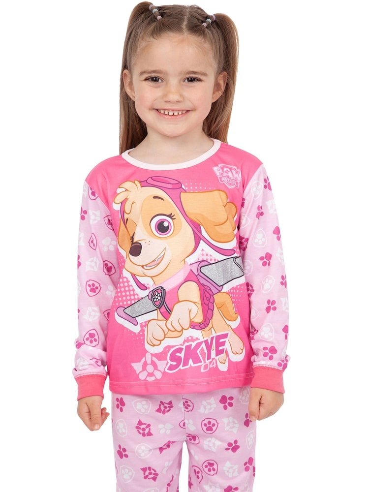 Character Pink Girls Skye Paw Patrol Pyjamas - Image 6 of 6