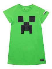Character Green Minecraft Creeper Nightdress - Image 1 of 5