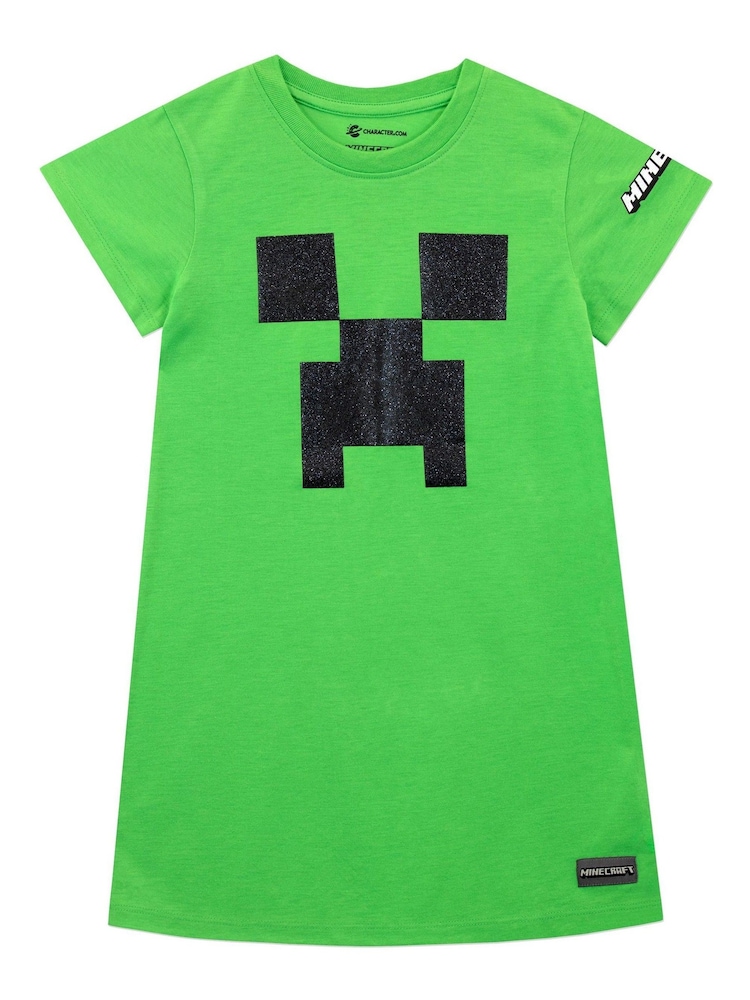 Character Green Minecraft Creeper Nightdress - Image 1 of 5