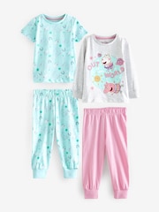 Character Blue Peppa Pig Pyjamas 2 Pack - Image 1 of 3