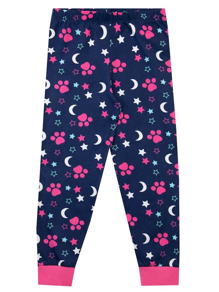 Character Blue Stars Paw Patrol Printed 100% Cotton Long Sleeve Pyjamas - Image 4 of 5