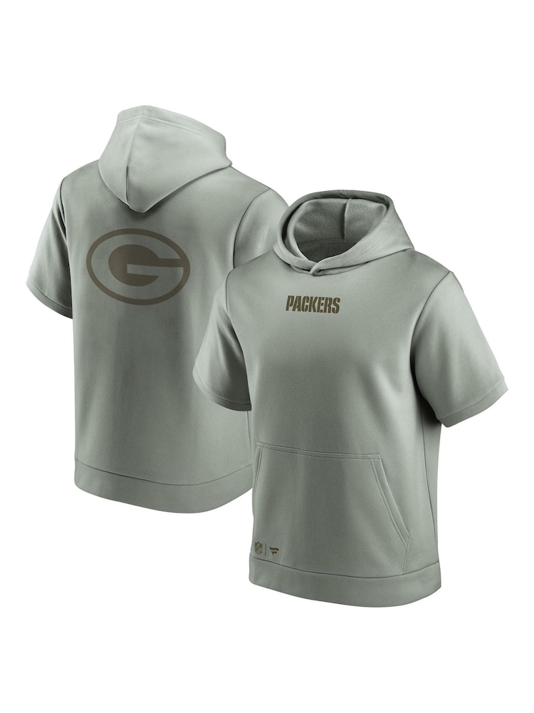 Fanatics Green NFL Bay Packers Downtime Short Sleeve Hoodie - Image 1 of 3