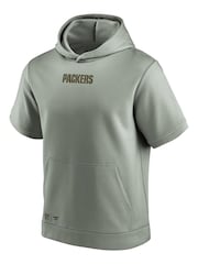 Fanatics Green NFL Bay Packers Downtime Short Sleeve Hoodie - Image 2 of 3