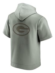 Fanatics Green NFL Bay Packers Downtime Short Sleeve Hoodie - Image 3 of 3