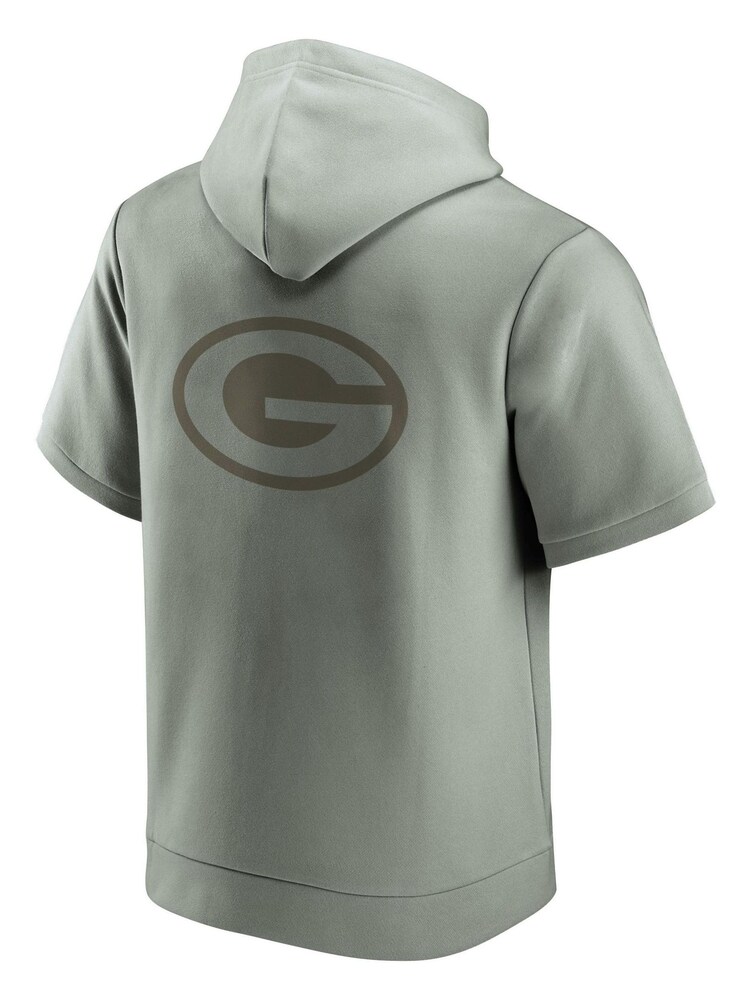 Fanatics Green NFL Bay Packers Downtime Short Sleeve Hoodie - Image 3 of 3