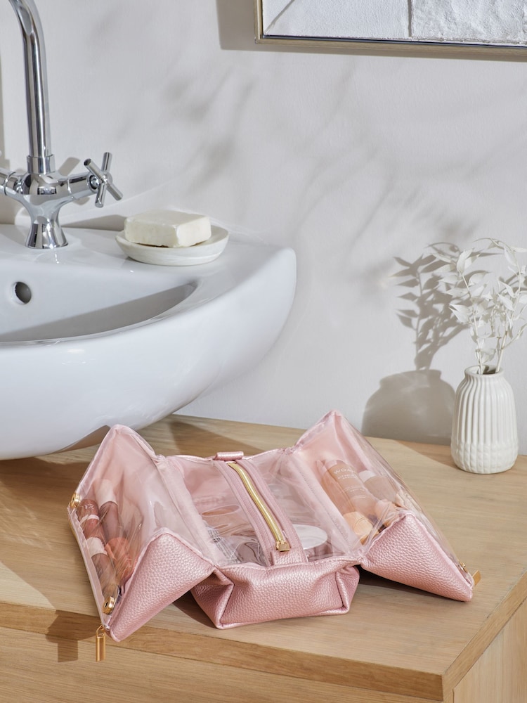 Faux Leather Foldable Makeup Bag - Image 2 of 8