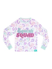 Character White AOP Squishmallows Fleece Twosie Pyjamas Set - Image 2 of 9