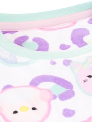 Character White AOP Squishmallows Fleece Twosie Pyjamas Set - Image 4 of 9