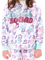 Character White AOP Squishmallows Fleece Twosie Pyjamas Set - Image 8 of 9