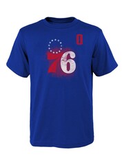 Fanatics Philadelphia 76ers Name & Number Blue 100% Cotton T-Shirt - Tyrese Maxey - Image 2 of 3