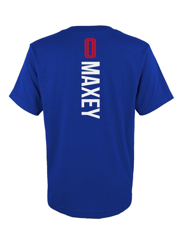 Fanatics Philadelphia 76ers Name & Number Blue 100% Cotton T-Shirt - Tyrese Maxey - Image 3 of 3