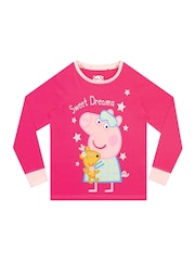 Character Pink Peppa Pig 100% Cotton Pyjamas - Image 2 of 6