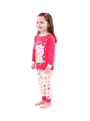 Character Pink Peppa Pig 100% Cotton Pyjamas - Image 5 of 6