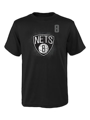 Fanatics Brooklyn Nets Name & Number 100% Cotton Black T-Shirt - Patty Mills - Image 2 of 3