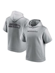 Fanatics Grey NFL Seattle Seahawks Downtime Short Sleeve Hoodie - 画像 1 / 3