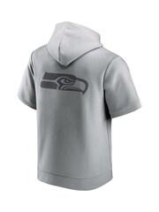 Fanatics Grey NFL Seattle Seahawks Downtime Short Sleeve Hoodie - 画像 3 / 3