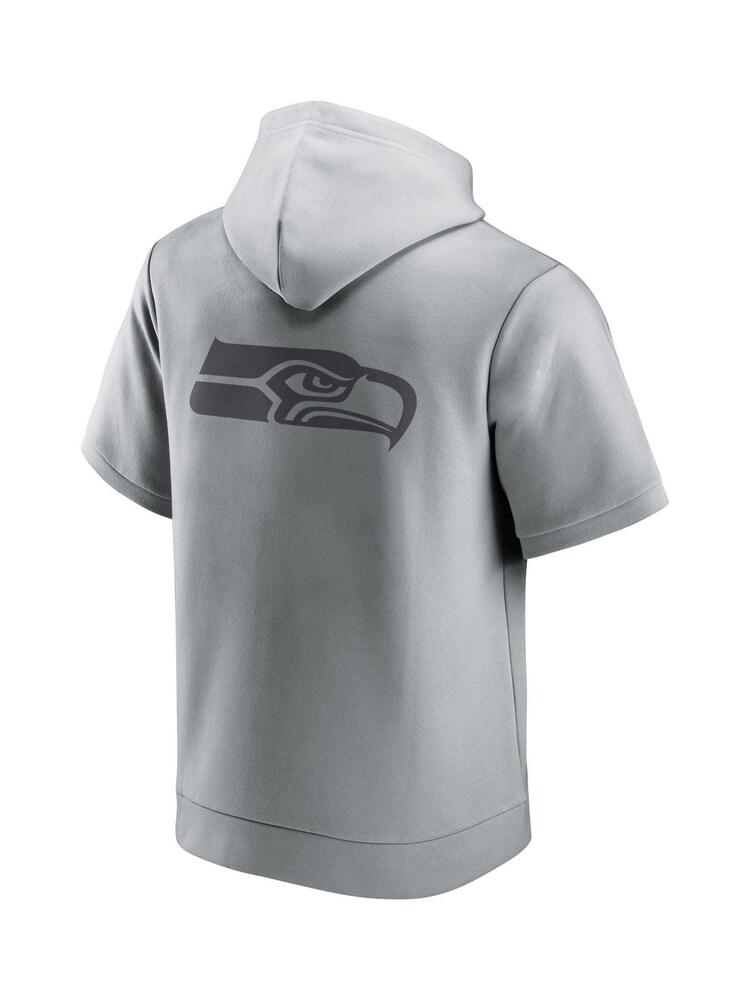 Fanatics Grey NFL Seattle Seahawks Downtime Short Sleeve Hoodie - 画像 3 / 3