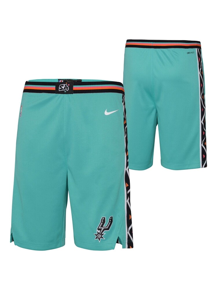 Fanatics Green San Antonio Spurs City Edition Swingman Shorts 2022-23 - Image 1 of 3