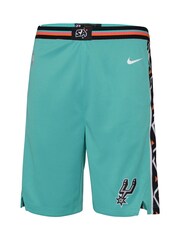 Fanatics Green San Antonio Spurs City Edition Swingman Shorts 2022-23 - Image 2 of 3