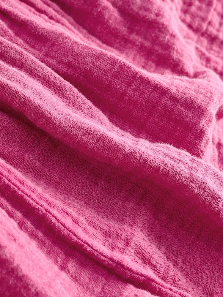Rosa mit Crinkle-Effekt - Shorts aus 100 % Baumwolle - Bild 2 von 6 Rosa mit Crinkle-Effekt - Shorts aus 100 % Baumwolle - Bild 2 von 6