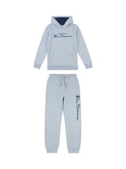 Ben Sherman Grey Boys Signature Hoodie and Joggers Set - Image 1 of 3