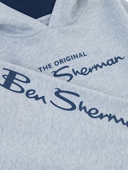 Ben Sherman Grey Boys Signature Hoodie and Joggers Set - Image 3 of 3