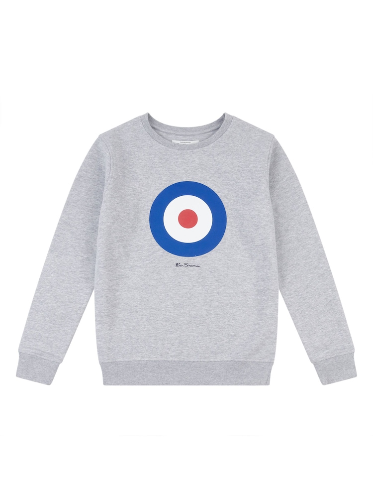 رمادي - سويت شيرت بحافة رقبة مستديرة للأولاد Target من Ben Sherman - صورة 1 من 3