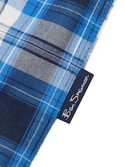 Ben Sherman Blue Boys Casual Check Shirt - Image 4 of 4