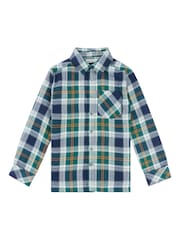 Ben Sherman Blue Boys Hopsack Check Shirt - Image 1 of 3