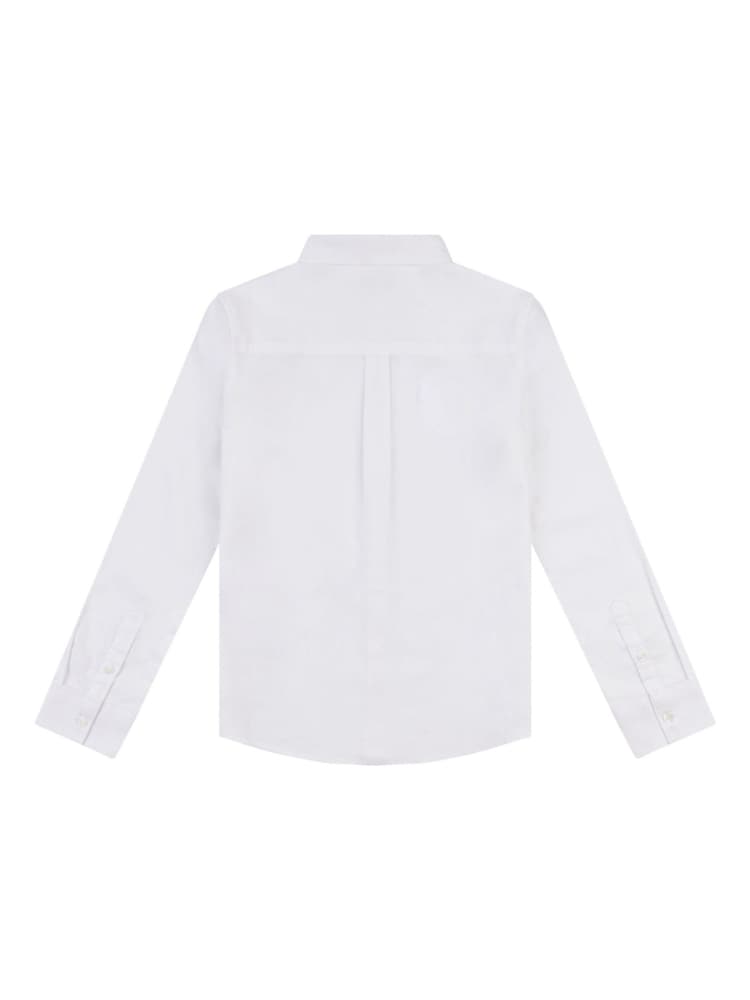 Ben Sherman White Boys 100% Cotton Oxford Shirt - Image 2 of 4
