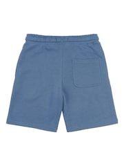 Ben Sherman Blue Boys 100% Cotton Script Sweat Shorts - Image 2 of 3