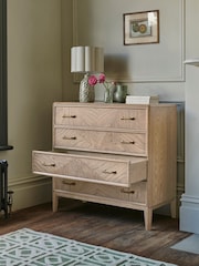 Nina Campbell Light Brown 4 Drawer Tedworth Chest - Image 3 of 9