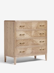 Nina Campbell Light Brown 4 Drawer Tedworth Chest - Image 7 of 9