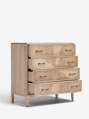 Nina Campbell Light Brown 4 Drawer Tedworth Chest - Image 8 of 9