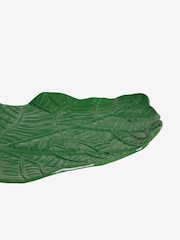 Nina Campbell Dark Green Taro Leaf Side Table - Image 5 of 5