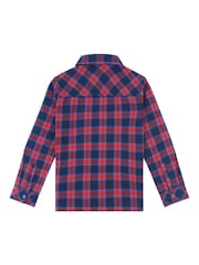 Ben Sherman Blue Boys Brushed Twill Check Shirt - Image 2 of 4