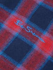 Ben Sherman Blue Boys Brushed Twill Check Shirt - Image 3 of 4