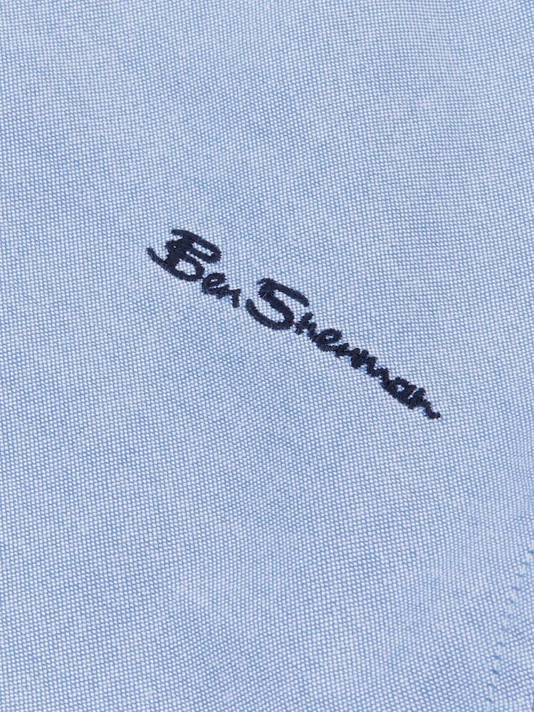 Ben Sherman Blue Boys 100% Cotton Oxford Shirt - Image 3 of 3