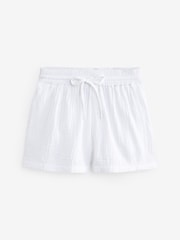 White Crinkle Shorts - Image 4 of 5