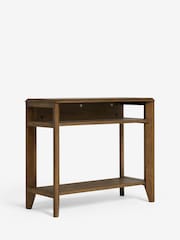 Nina Campbell Dark Oak Tedworth Sofa Side Table - Image 5 of 7