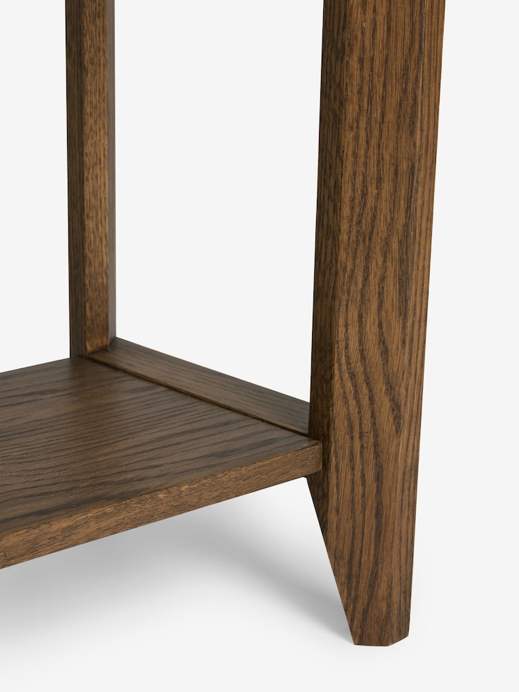 Nina Campbell Dark Oak Tedworth Sofa Side Table - Image 7 of 7