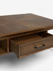 Nina Campbell Dark Oak Tedworth Storage Coffee Table - Image 8 of 8