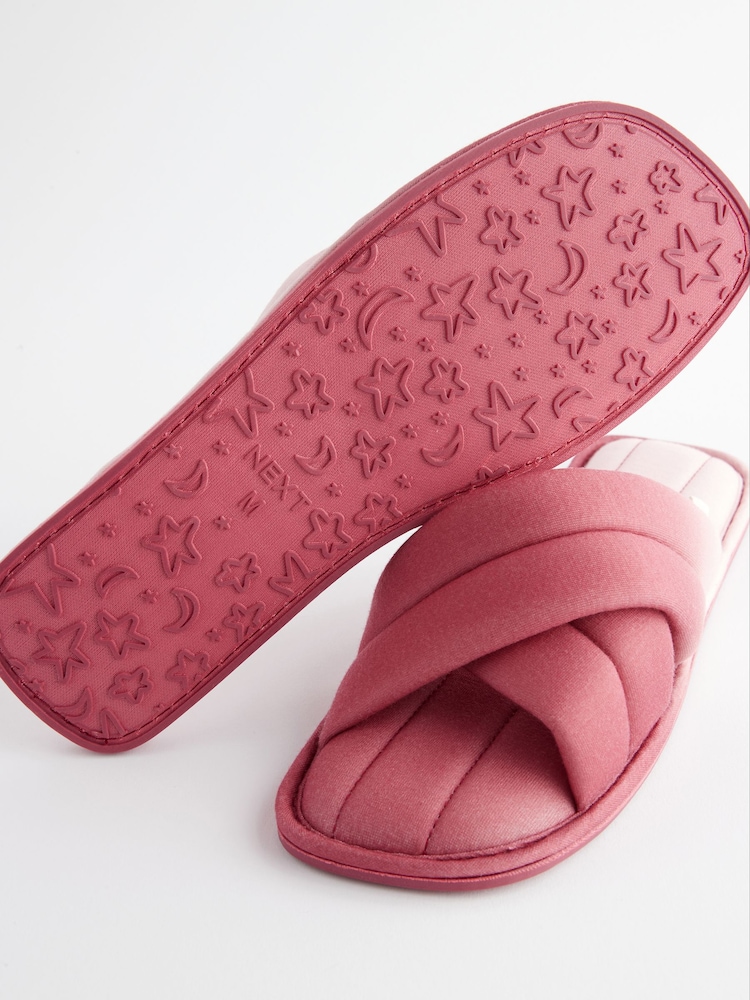 Pink Ombre Crossover Slider Slippers - Image 7 of 7