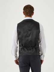 Skopes Charcoal Grey Tailored Fit Baines Check Suit: Waistcoat - Image 2 of 4