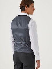 Skopes Charcoal Grey Tailored Fit Truman Suit: Waistcoat - Image 2 of 4